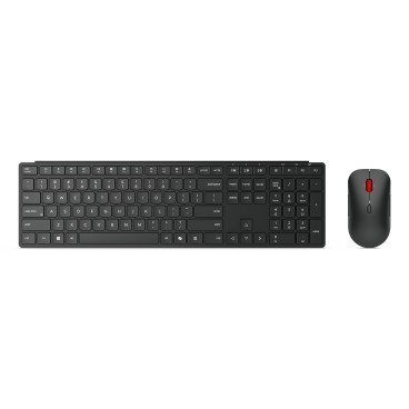 Lenovo 4X31S04810 clavier Souris incluse Bureau RF sans fil + Bluetooth Français Noir