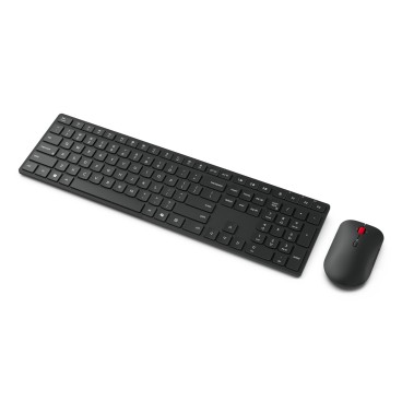 Lenovo 4X31S04810 clavier Souris incluse Bureau RF sans fil + Bluetooth Français Noir