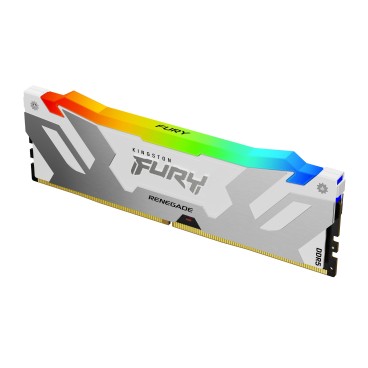 Kingston Technology FURY 32Go 6400MT s DDR5 CL32 DIMM (Kit de 2) Renegade RGB Blanc XMP