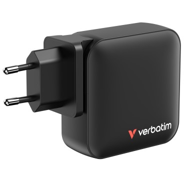 Verbatim Mini GaN Charger 165W Universel Noir Secteur Charge rapide Intérieure