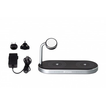 Verbatim WCS-03 Universel Noir USB Recharge sans fil Charge rapide Intérieure