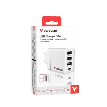 Verbatim 49700 Universel Blanc Secteur Charge rapide Intérieure