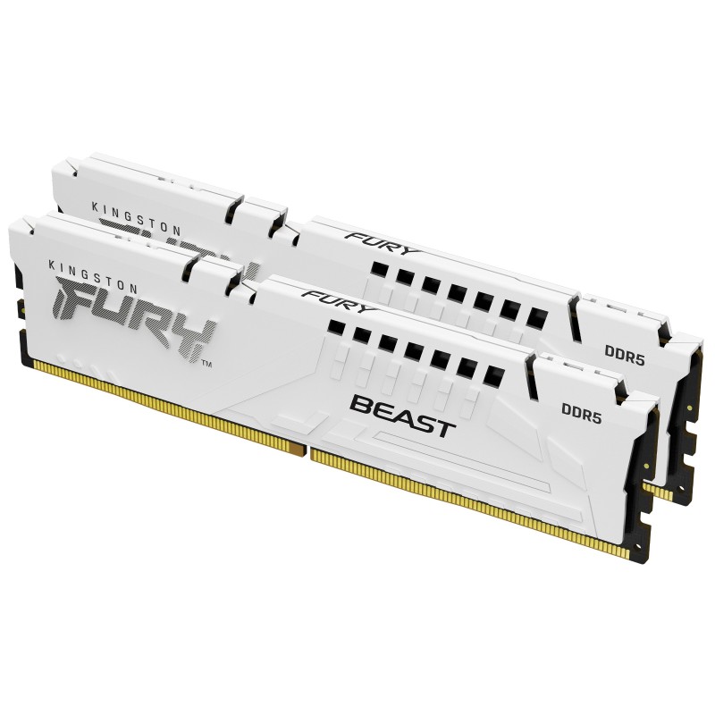 Kingston Technology FURY Beast 32GB 6000MT s DDR5 CL36 DIMM (Kits de 2) White EXPO