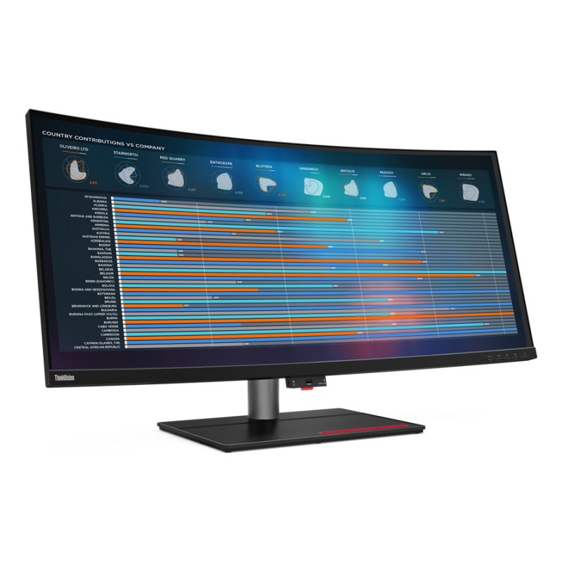 Lenovo ThinkVision P40w-20 écran plat de PC 100,8 cm (39.7") 5120 x 2160 pixels 5K Ultra HD LED Noir