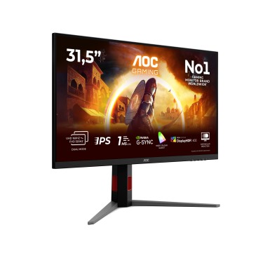 AOC G4 U32G4U écran plat de PC 80 cm (31.5") 3840 x 2160 pixels 4K Ultra HD Noir, Rouge