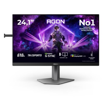 AOC G2 AG246FK6 écran plat de PC 61,2 cm (24.1") 1920 x 1080 pixels Full HD LED Noir, Gris