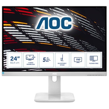 AOC P1 24P1 GR écran plat de PC 60,5 cm (23.8") 1920 x 1080 pixels Full HD LED Gris