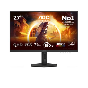 AOC G4 Q27G4XF écran plat de PC 68,6 cm (27") 2560 x 1440 pixels Quad HD LED Noir, Gris