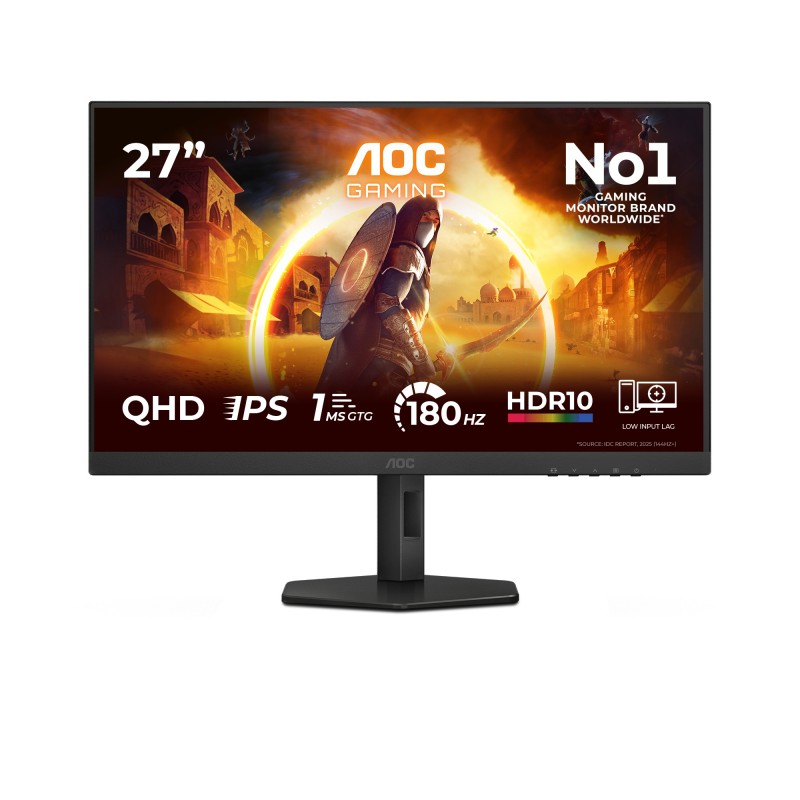 AOC G4 Q27G4XF écran plat de PC 68,6 cm (27") 2560 x 1440 pixels Quad HD LED Noir, Gris