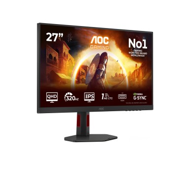 AOC G4 Q27G4SRU écran plat de PC 68,6 cm (27") 2560 x 1440 pixels Quad HD LED Noir, Rouge
