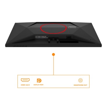 AOC G4 27G4HRE écran plat de PC 68,6 cm (27") 1920 x 1080 pixels Full HD LED Noir, Rouge