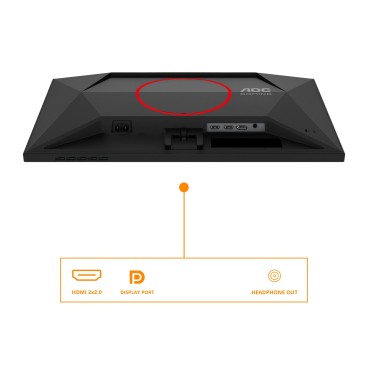 AOC G4 25G4SRE écran plat de PC 62,2 cm (24.5") 1920 x 1080 pixels Full HD LED Noir, Rouge