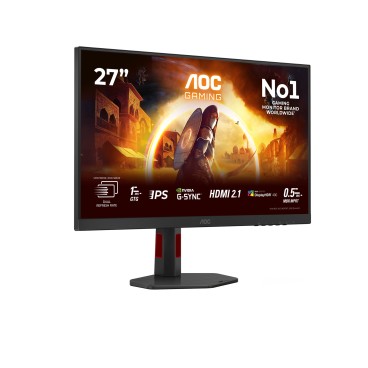 AOC G4 U27G4R écran plat de PC 68,6 cm (27") 3840 x 2160 pixels 4K Ultra HD LED Noir, Rouge