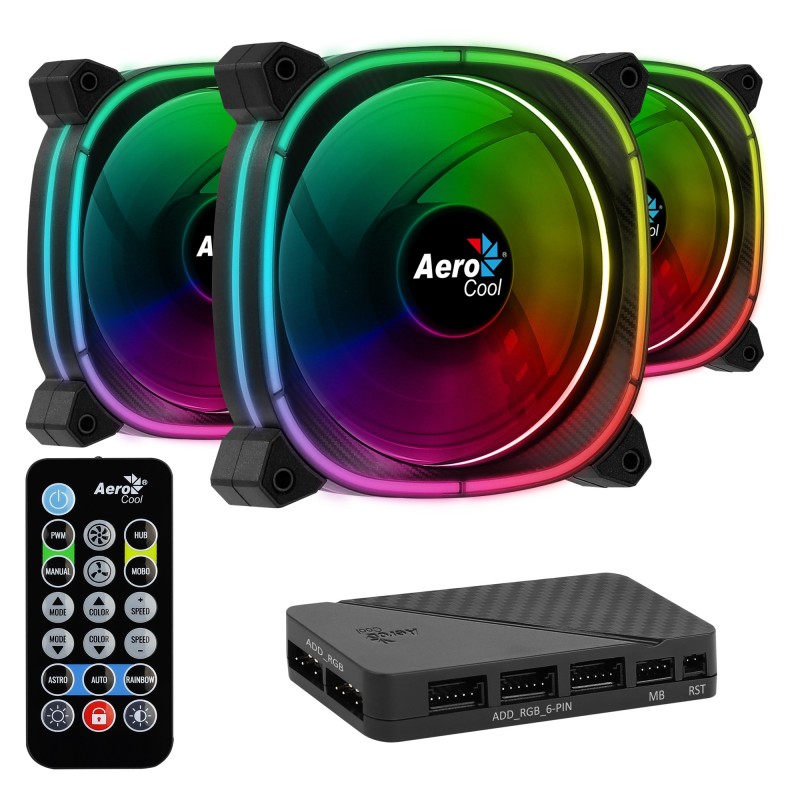 Aerocool Astro 12 Pro Boitier PC Ventilateur 12 cm Noir