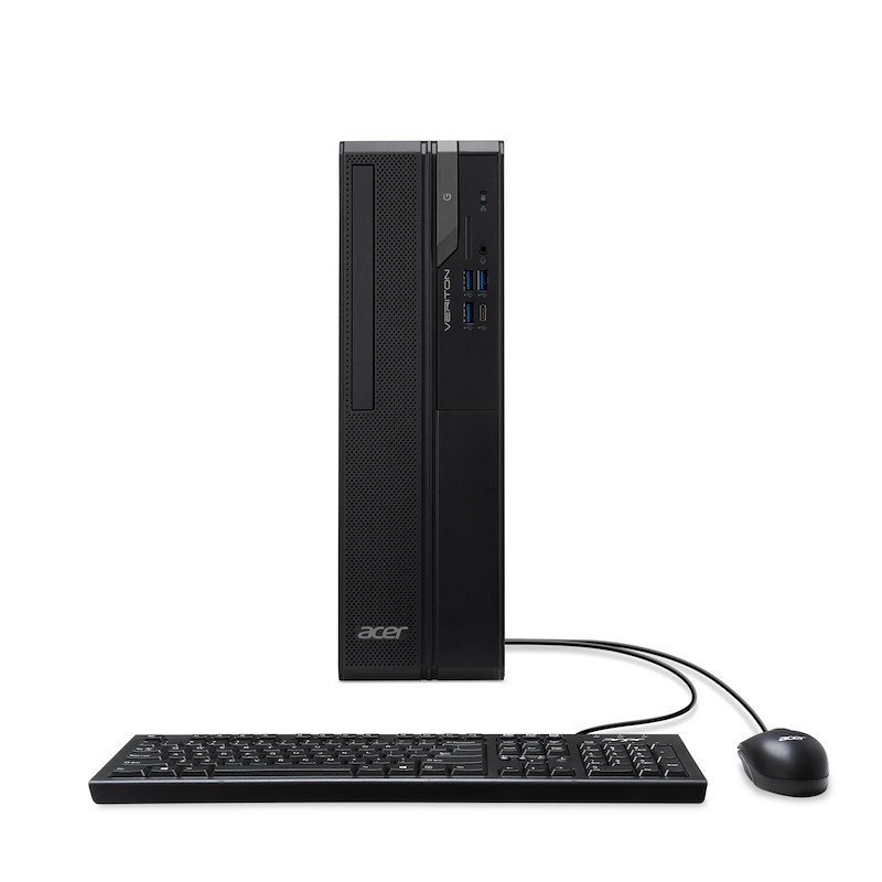 Acer Veriton X X2720G Intel® Core™ i3 i3-14100 8 Go DDR5-SDRAM 256 Go SSD Windows 11 Pro Bureau PC Noir