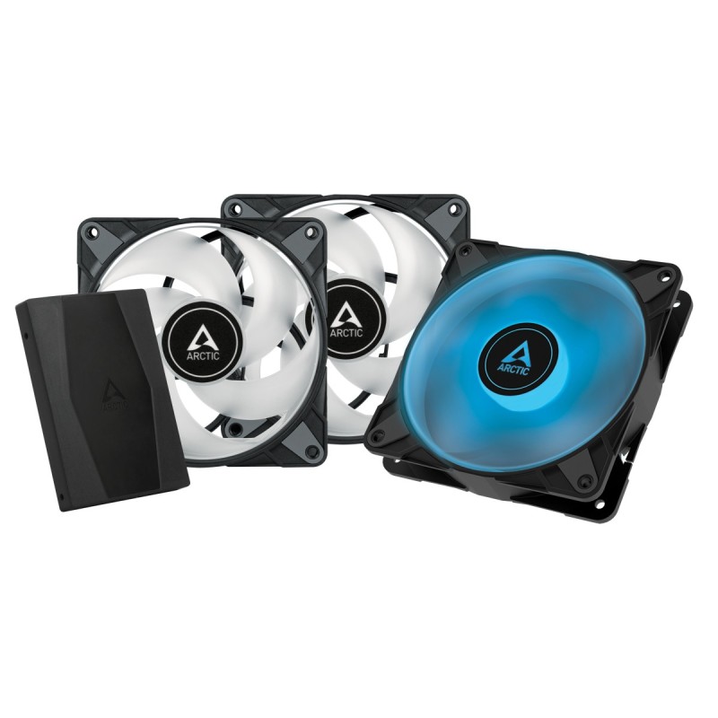 ARCTIC P12 PWM PST RGB 0dB Boitier PC Ventilateur 12 cm Noir 3 pièce(s)
