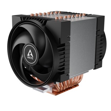 ARCTIC Freezer 4U-OneX Processeur Refroidisseur d'air 12 cm Noir, Gris 1 pièce(s)
