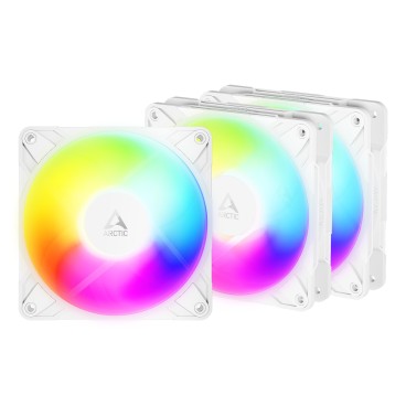 ARCTIC Freezer P12 Pro Reverse A-RGB (White) - 3 Pack Boitier PC Ventilateur 12 cm Blanc 3 pièce(s)