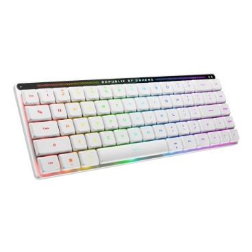 ASUS ROG Falchion RX Low Profile clavier Gaming USB + RF Wireless + Bluetooth Blanc