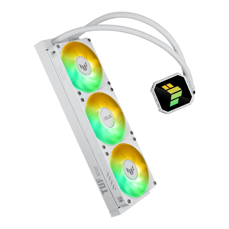 ASUS TUF Gaming LC III 360 ARGB White Edition Boitier PC Refroidisseur de liquide tout-en-un 12 cm Blanc