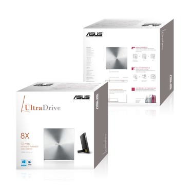 ASUS SDRW-08U5S-U lecteur de disques optiques DVD Super Multi DL Métallique