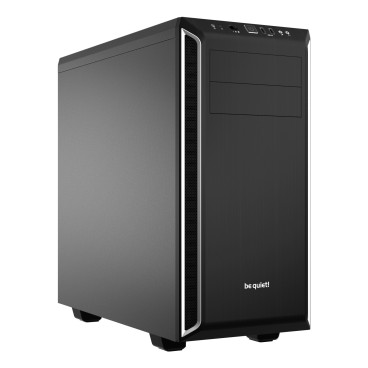 be quiet! Pure Base 600 Argent | Boîtier PC, Mini ITX   Micro ATX   ATX,1 ventilateur Pure Wings 2 120 mm, 1 ventilateur Pure