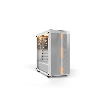 be quiet! Pure Base 500 DX Blanc | Boîtier PC ARGB vitré, Mini ITX   Micro ATX   ATX, 3 ventilateurs Pure Wings 2 140 mm