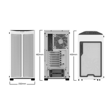 be quiet! Pure Base 500 DX Blanc | Boîtier PC ARGB vitré, Mini ITX   Micro ATX   ATX, 3 ventilateurs Pure Wings 2 140 mm