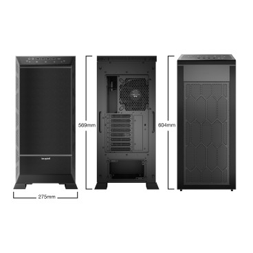 be quiet! Dark Base Pro 901 | Boîtier PC ARGB vitré, Mini ITX   Micro ATX   ATX   E-ATX   XL-ATX, 3 ventilateurs Silent Wings 4