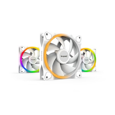 be quiet! Light Wings 120 mm PWM | Ventilateur PC ARGB White, Pack de 3