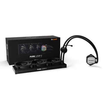 be quiet! Pure Loop 2 360 mm | Système de refroidissement liquide tout-en-un, 360 mm, noir, socket Intel et AMD