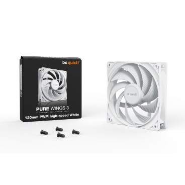 be quiet! Pure Wings 3 120 mm PWM | Ventilateur PC White high-speed