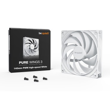 be quiet! Pure Wings 3 140 mm PWM | Ventilateur PC White high-speed