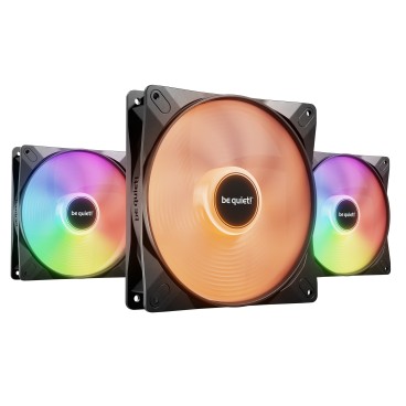 be quiet! Light Wings LX 140 mm PWM | Ventilateur PC ARGB, Pack de 3