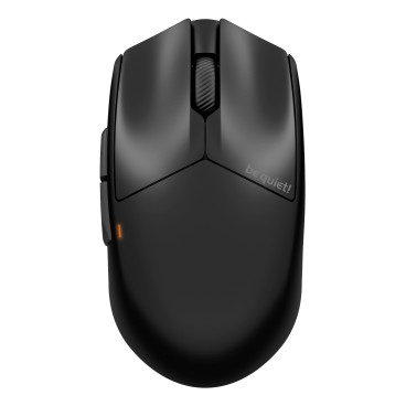 be quiet! Dark Perk Ergo | souris gaming sans fil | ultra-légère | Capteur PixArt PAW3950 | design amibidextre