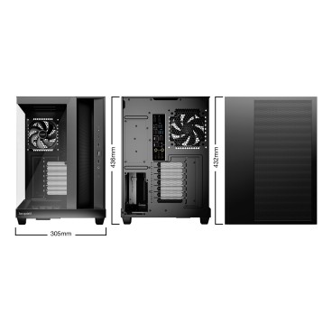 be quiet! Light Base 500 Noir | Boîtier PC vitré, Mini ITX   Micro ATX   ATX, 4 ventilateurs Pure Wings 3 120 mm