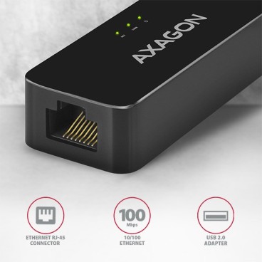Axagon ADE-XR carte réseau Ethernet 100 Mbit s