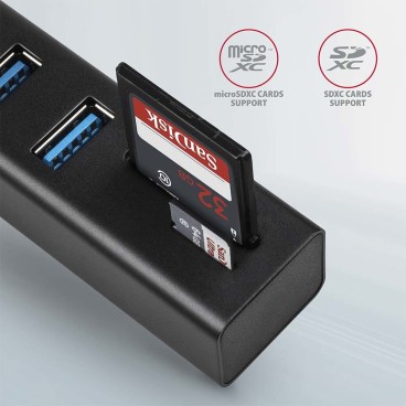 Axagon HMA-CR3A station d'accueil Avec fil USB 3.2 Gen 1 (3.1 Gen 1) Type-A Noir