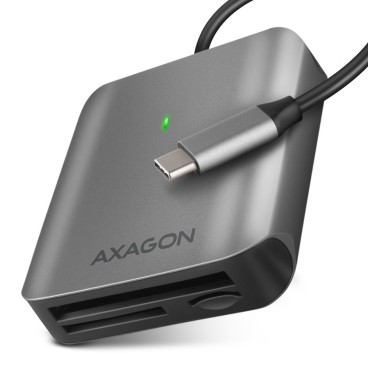 Axagon CRE-S3C lecteur de carte mémoire USB 3.2 Gen 1 (3.1 Gen 1) Type-C Gris