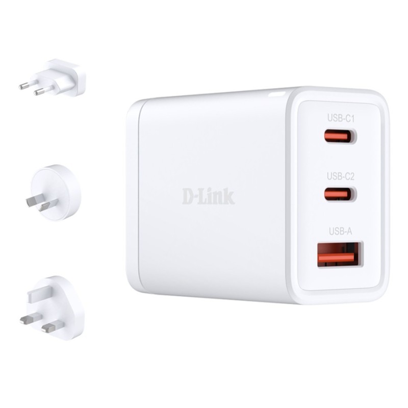 D-Link DCP-651 chargeur d'appareils mobiles Universel Blanc Secteur Charge rapide Intérieure
