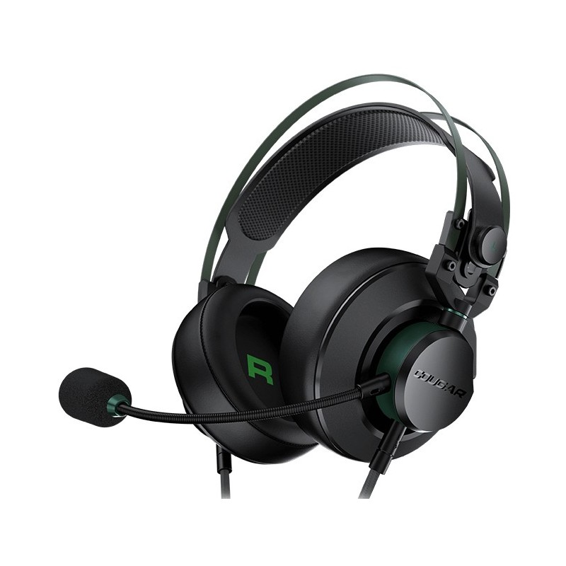 COUGAR CGR-P53X-550 casque Avec fil Arceau Gaming Noir, Vert
