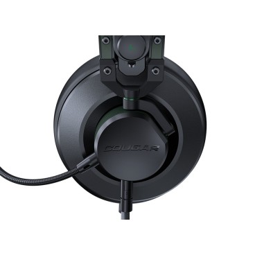 COUGAR CGR-P53X-550 casque Avec fil Arceau Gaming Noir, Vert