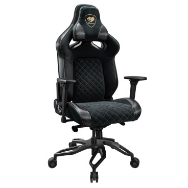 COUGAR CGR-T2F-GLB Siège de jeu universel Siège capitonné Noir