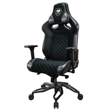 COUGAR CGR-T2F-GLB Siège de jeu universel Siège capitonné Noir