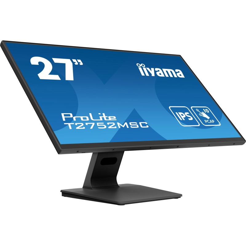 iiyama ProLite T2752MSC-B1 écran plat de PC 68,6 cm (27") 1920 x 1080 pixels Full HD LED Écran tactile Noir