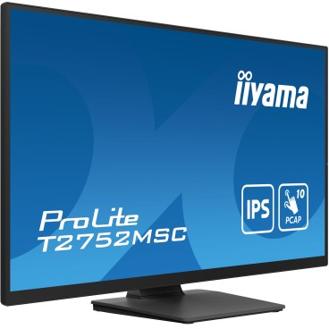 iiyama ProLite T2752MSC-B1 écran plat de PC 68,6 cm (27") 1920 x 1080 pixels Full HD LED Écran tactile Noir