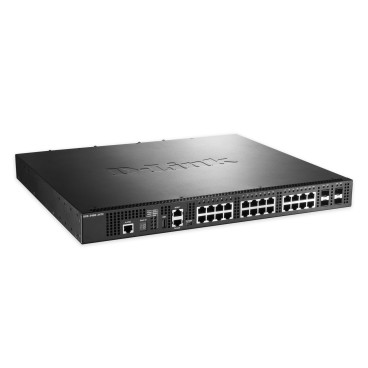 D-Link DXS-3400-24TC commutateur réseau Géré L3 Gigabit Ethernet (10 100 1000) 1U Noir