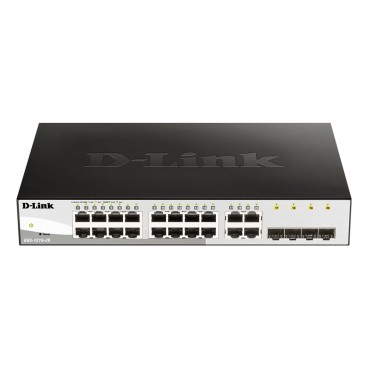 D-Link DGS-1210-20 Géré L2 Gigabit Ethernet (10 100 1000) 1U Noir