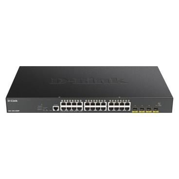 D-Link DGS-1250-28XMP Géré L3 Gigabit Ethernet (10 100 1000) Connexion Ethernet, supportant l'alimentation via ce port (PoE)