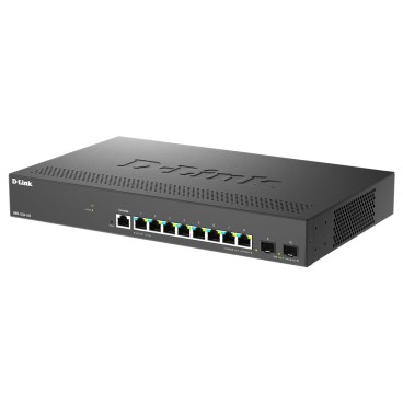 D-Link DMS-1250-10S E commutateur réseau Géré 2.5G Ethernet (100 1000 2500) Noir